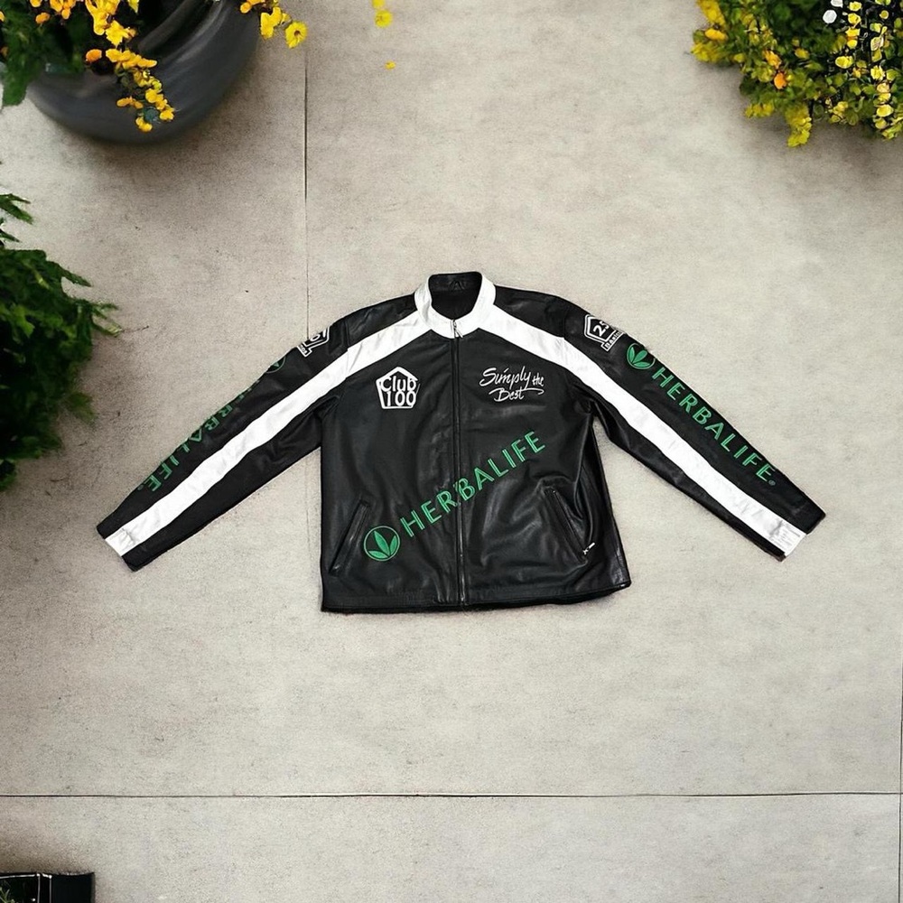 HERBALIFE LEATHER RACING JACKET